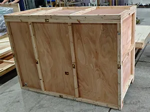 Área de embalagem de equipamentos