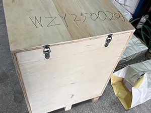 Área de embalagem de equipamentos