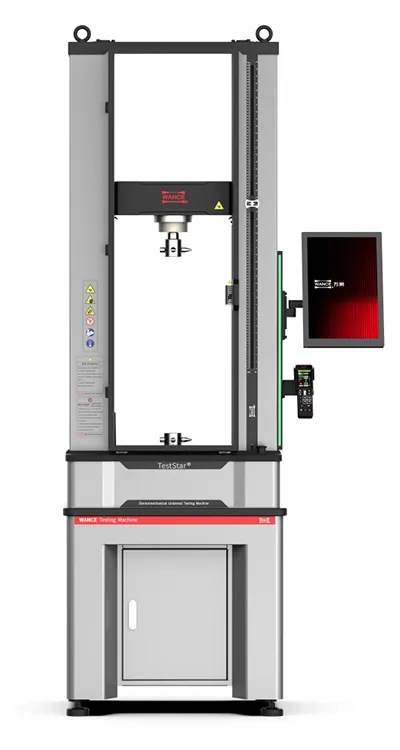 Máquina universal de ensaio eletromecânica, bancada com dupla coluna