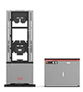 Máquina universal de ensaio servo-hidráulica, espaço duplo, garra de ação em cunha