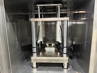 Fixação pneumática para amostras