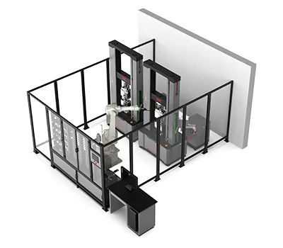 Sistema robótico automatizado de ensaio de tração de barras