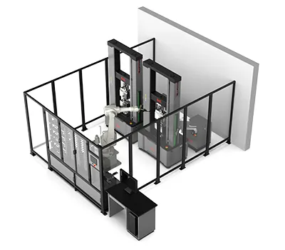 Sistema robótico automatizado de ensaio de tração de barras