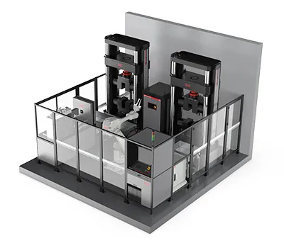 Sistema de ensaio robótico automatizado de tração de chapas