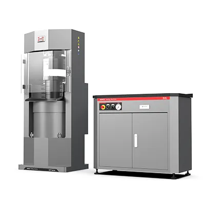 Máquina de ensaio de compressão, controle por servomotor