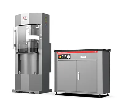 Máquina de ensaio de compressão, controle por servomotor